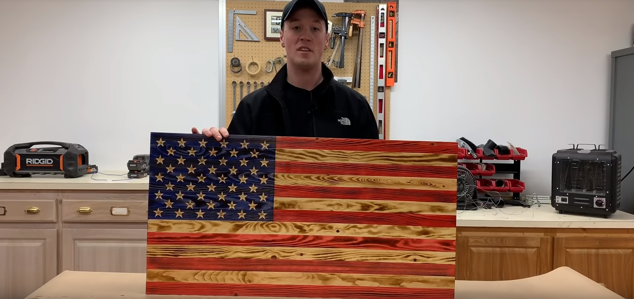 John Builds It | Most In-Depth Wood American Flag Build | Make Money Woodworking! | How to